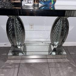 Glass Mirror Table/center Piece 