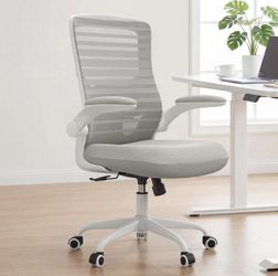 New Mid-Back Mesh Swivel Ergonomic Task Office Chair with Flip-Up Arms