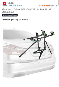 2 Bike Trunk Mount Rack