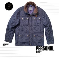 Vedoneire Coat Men’s Size Large Navy Blue