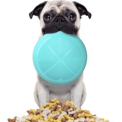 New Slow Feed Yellow Tumble Pet Dog Bowl No Mess 