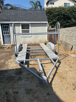 Open car trailer
