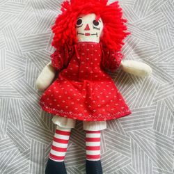 Vintage Raggedy Ann Cloth Doll