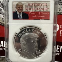 Donald Trump 1oz .999, 45th President Commemorative Silver Coin ⭐️ OPEN TO TRADES ⭐️
