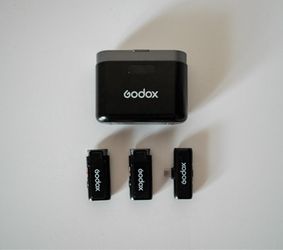 GODOX WES2 Kit2 Wireless Microphone for Camera, PC, Android, iPhone