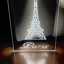 PARIS LED NEON LIGHT SIGN 8x12