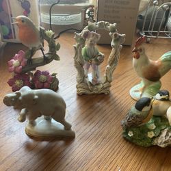 Vintage porcelain figurines collectibles excellent condition