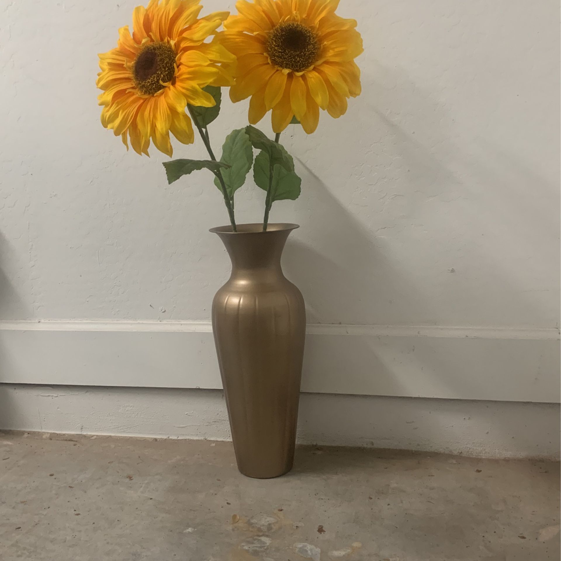 Gold Metal Vase 