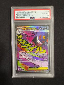 PSA 10 Mega Gengar ex #269 Mega Attack Rare – Ascended Heroes – Pokemon TCG Card
