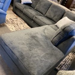 2 Piece Dark Grey Slate Ashley Sectional!  New. 2 Left. 