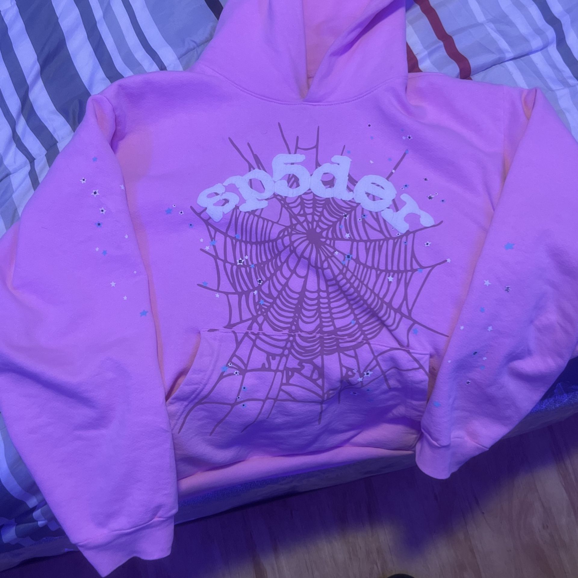 Pink SP5DER Hoodie