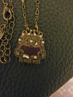 Volm purse locket necklace