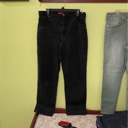 Women’s Black Stretch Denim Jeans (Size 16-medium)