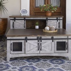 IFD 4-Door 70” Tv Stand and 8-Door 50” Cocktail Table Set