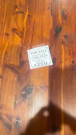 Moving sale — antique cedar chest