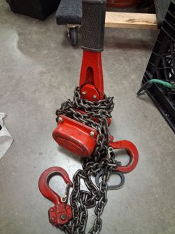 Chain hoist lever