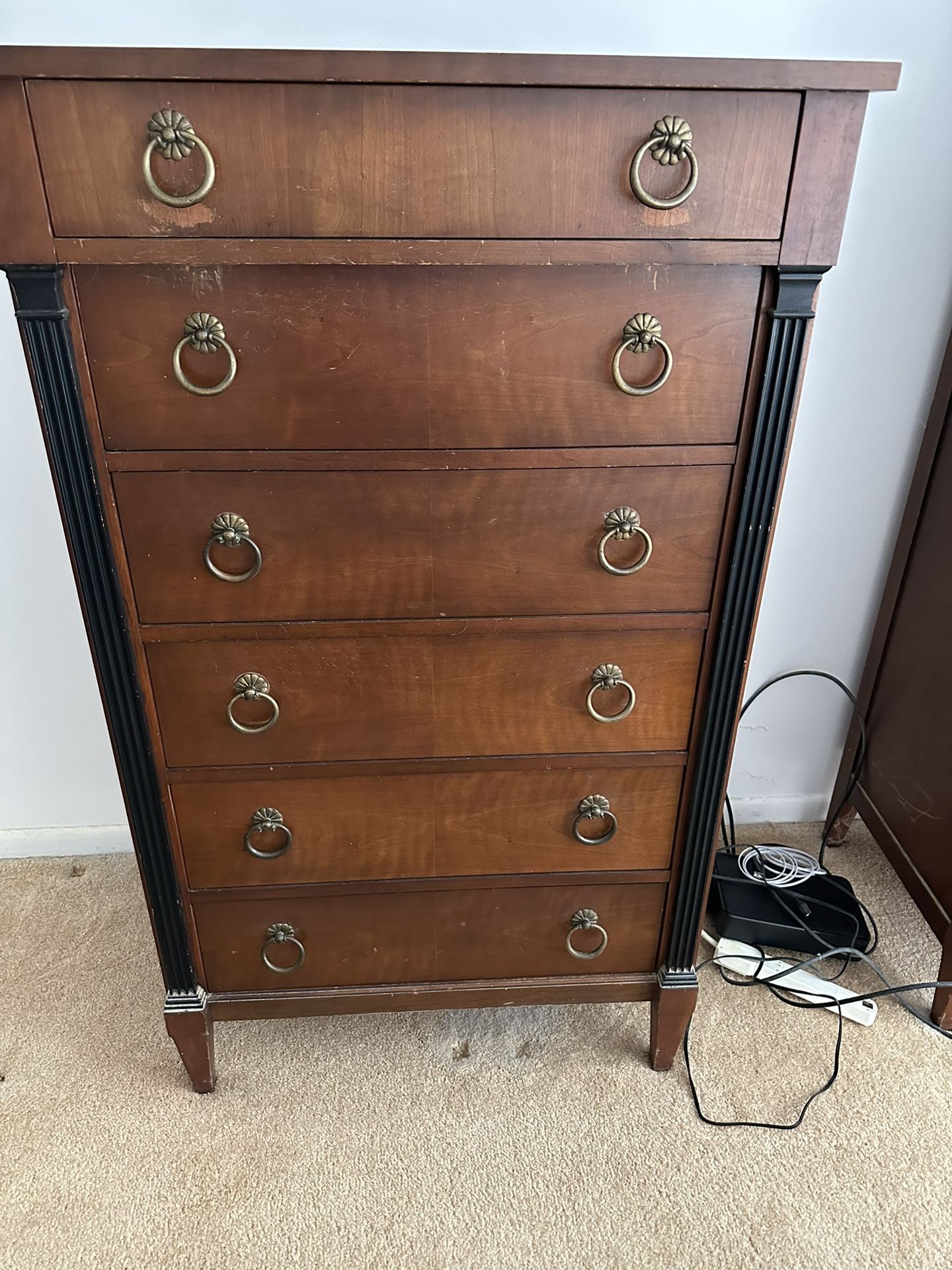 TALL DRESSER REAL WOOD BUILT BY GREAT WOODWORKING COMPANY BAKER