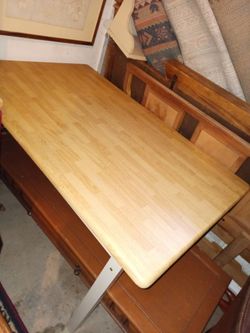 Butcher Block Style Table Just $75