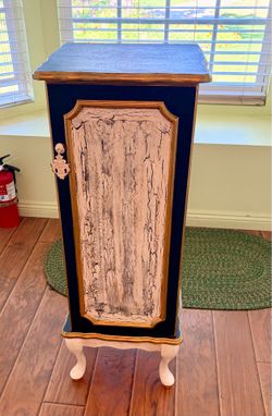 Solid wood Jewelry Cabinet with hidden mirror