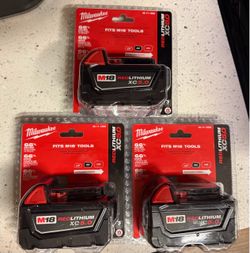 Milwaukee M18 RedLithium XC5.0 Battery 3-Pack