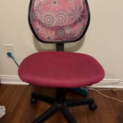pink desk chair