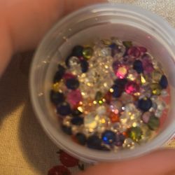 Marionette  stones, VVS tested  Orange, green blue, pink and purple and white