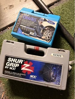 Car chain the blue box is new the grey is use both for $25