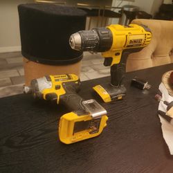 Dewalt Impact And  Brushless Drill 20v