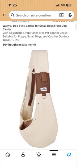 Wakytu Dog Sling Carrier for Small Dogs