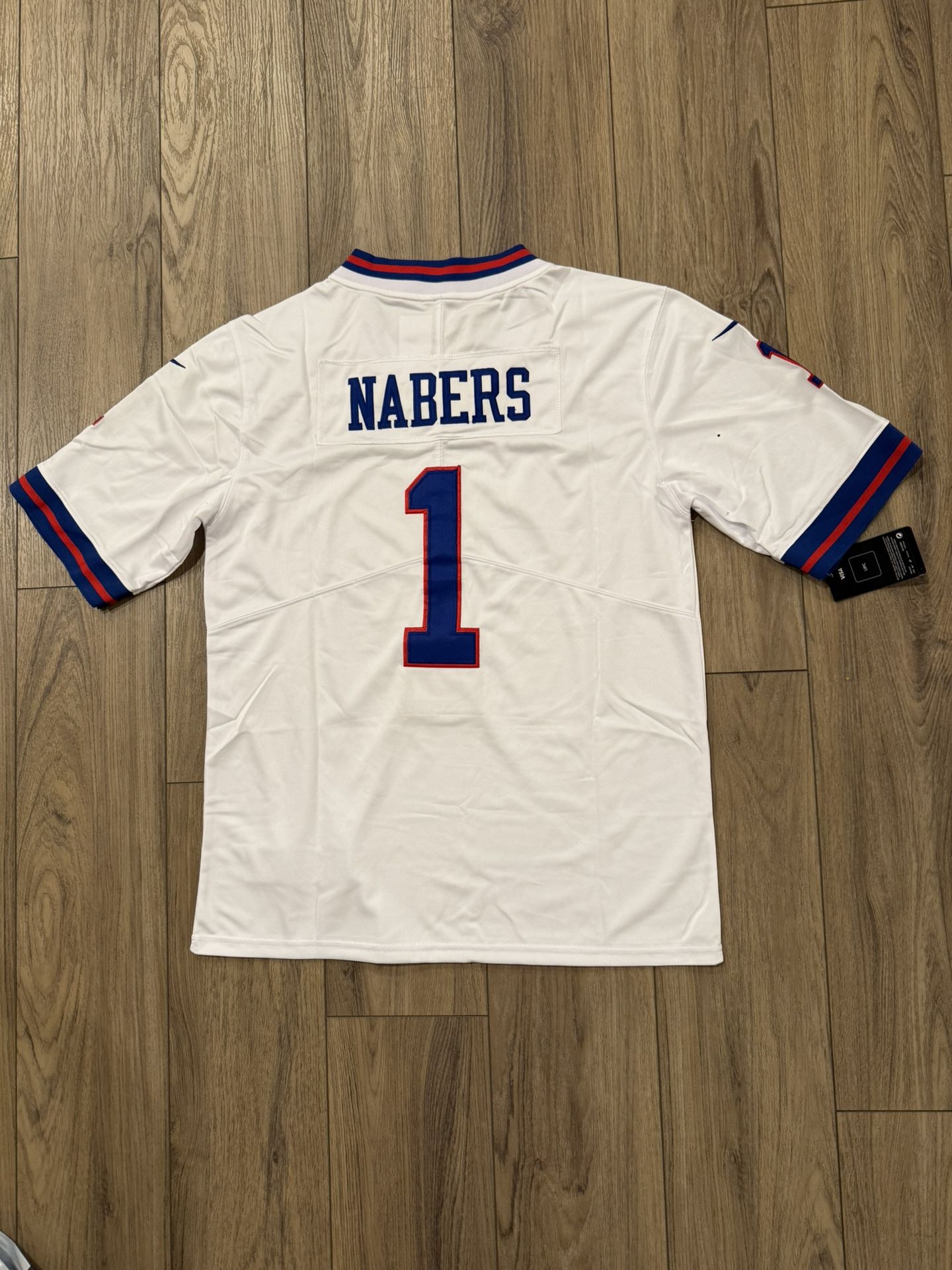 Men's New York Giants 1# Malik Nabers White Stitched Jersey, S To 3Xl