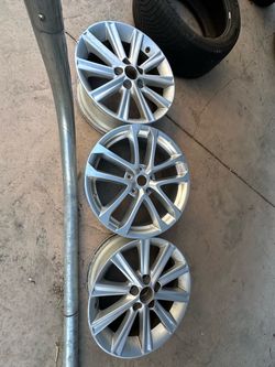 3 Aluminum Alloy Car Rims – 2 16-Inch + 1 18-Inch Nissan – 5 Lug – Bundle
