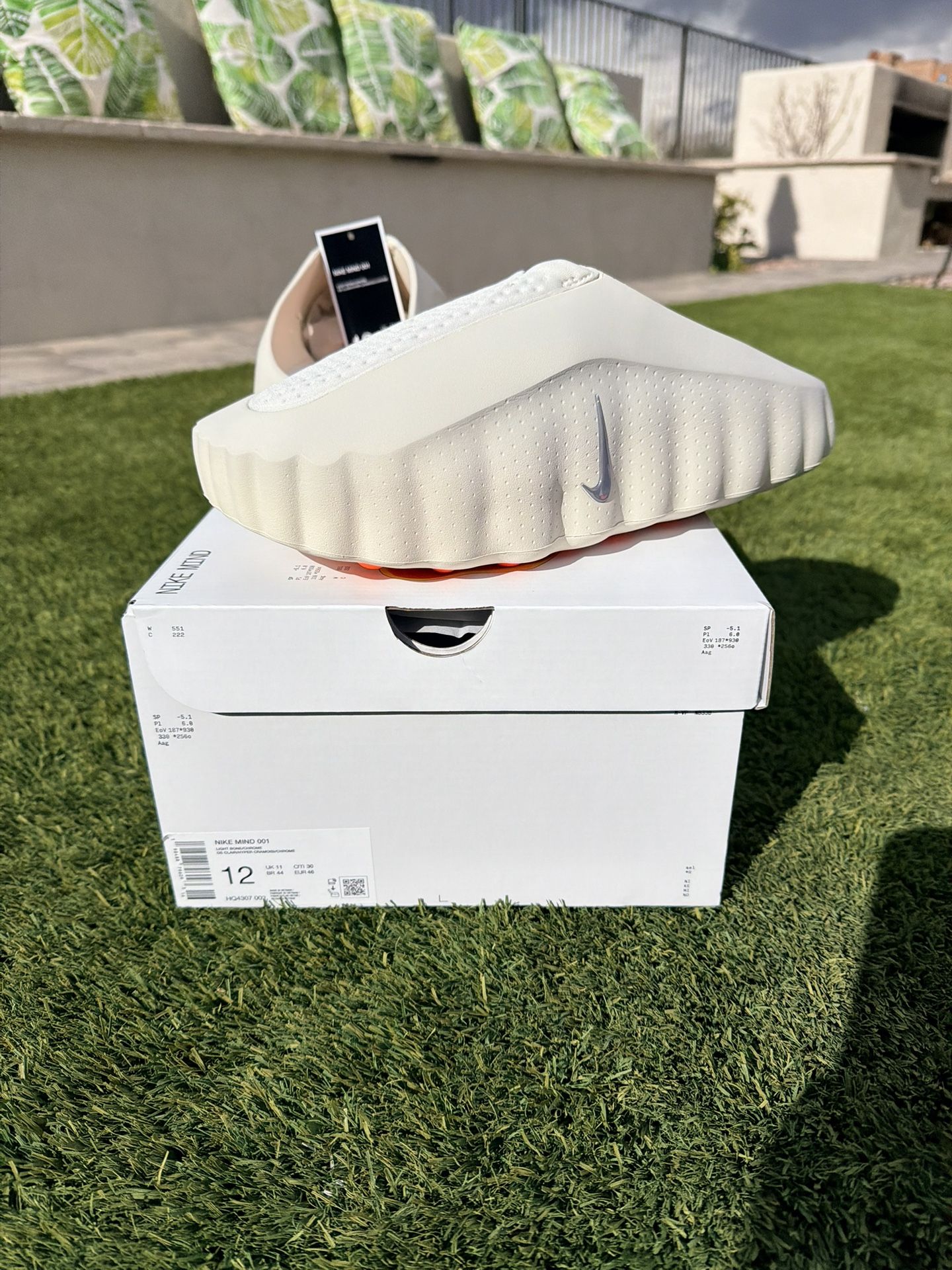 Nike Mind 001 Slide Light Bone NEW/RECEIPT SIZE: 12 $180 FIRM ONLY!