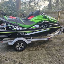 2017 Kawaski 310 LX Ultra Supercharged Jetski W/ Trailer