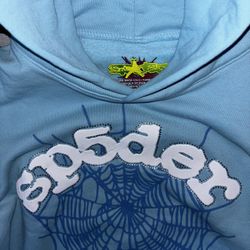 Spider Hoodie Sky Blue