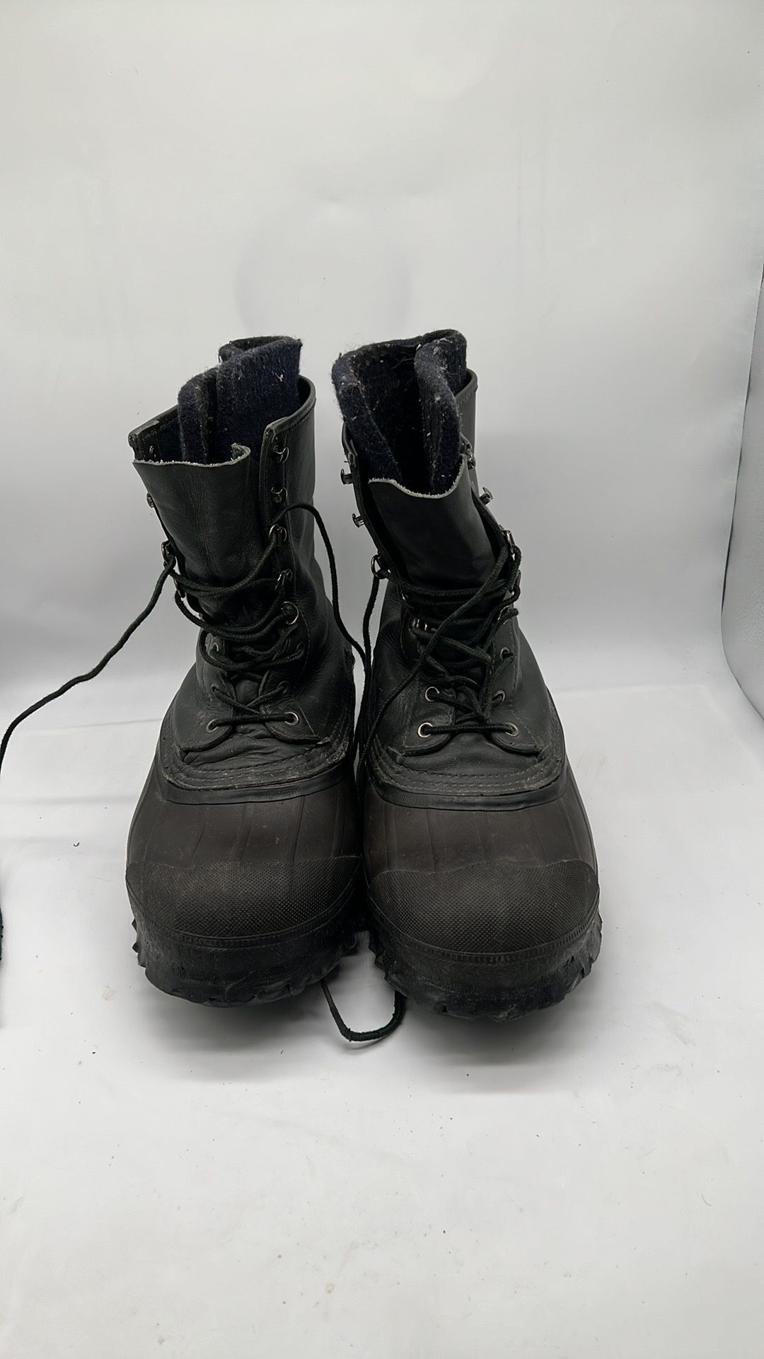VTG MENS LACROSSE WINTER INSULATED WORK BROWN BOOTS SIZE 9 made in USA