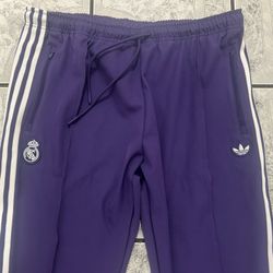 Adidas Real Madrid Terrace Icons Track Pants Purple