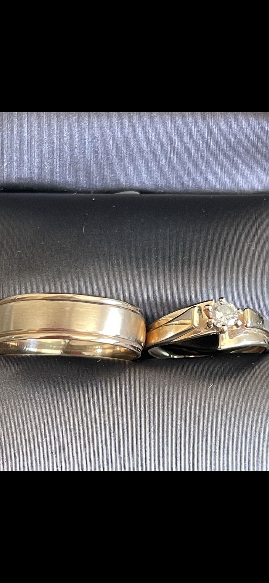 Engagement Ring and Wedding Band