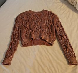 Zara knitted crop sweater