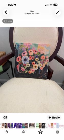 Impressionist 12 x 12 stretched canvas