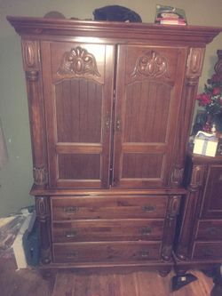 Wood Armoire