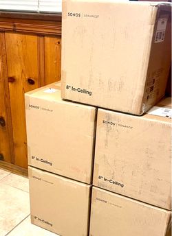 Sonos 8” In-Ceiling Architecture Speakers.  Brand new manufacture sealed includes warranty. Model: INCL8WW1.