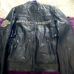 Mens Harley Davidson Leather Bike Jacket-NWOT