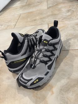 Salomon ACS+ OG trainers - Alloy black and Lemon beams