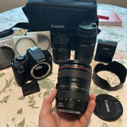 New Canon Rebel T7 With Few 24-105mm Lens And Everything Else