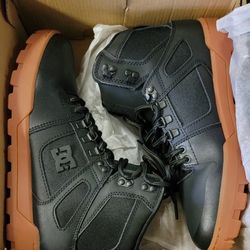 DC Pure High Top Black & Gum Work Boot