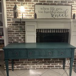Stunning Refinished Vintage THOMASVILLE console Table / Sofa Table / Entryway Piece / Kitchen Island / Media Console / Buffet / Server / Bar