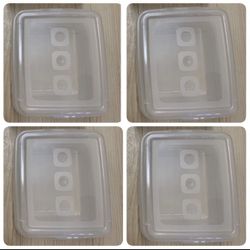 4 x plastic container storage bin with lid NEW crafts food case