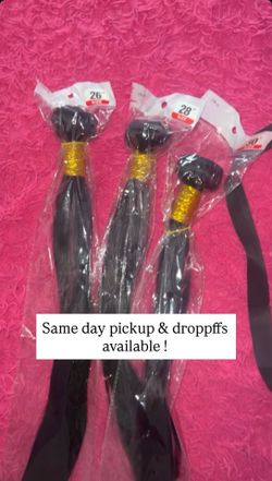 100% Human hair bundles .