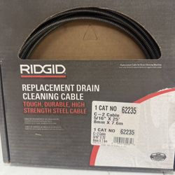 Ridgid Drain Cleaning Cable Replacment 