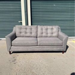 **FREE DELIVERY** Beautiful Grey Mid Century Modern Couch
